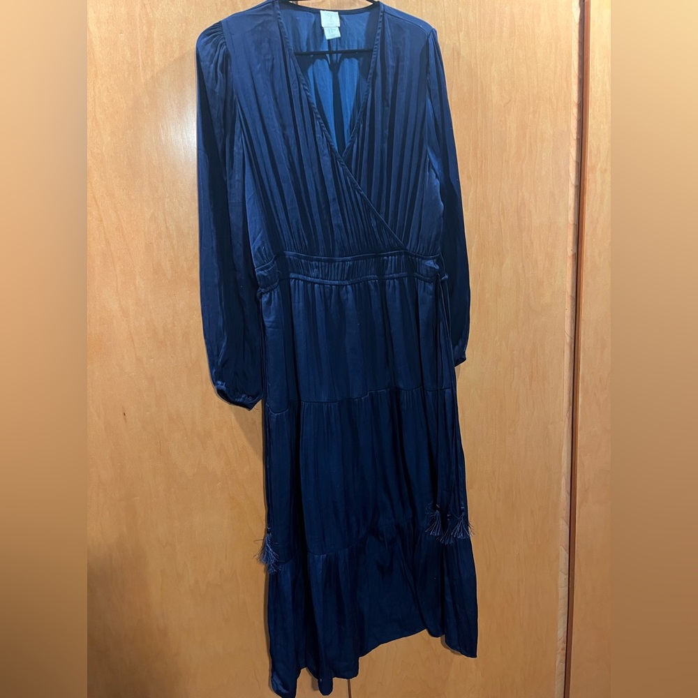 Joie Deep Blue Long Sleeve Dress